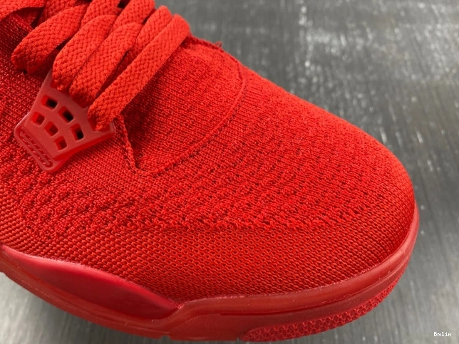 Bmlin Shoes Red Jordan Retro 4 Flyknit AQ3559-600 0709